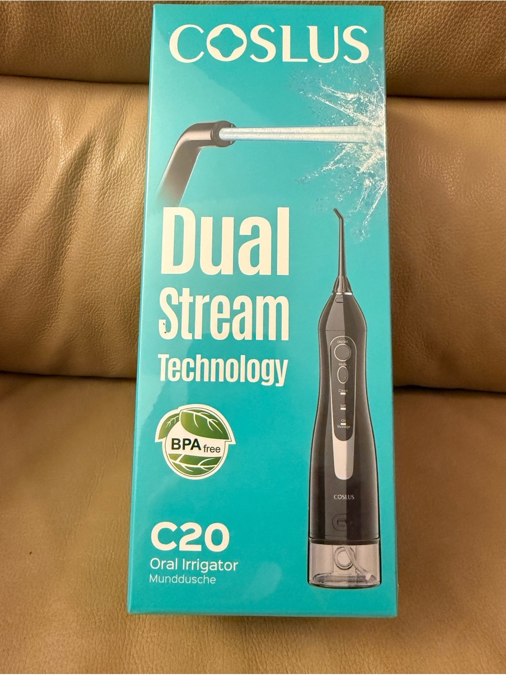 C20 Oral Irrigator Water Flosser - Black. Brand New